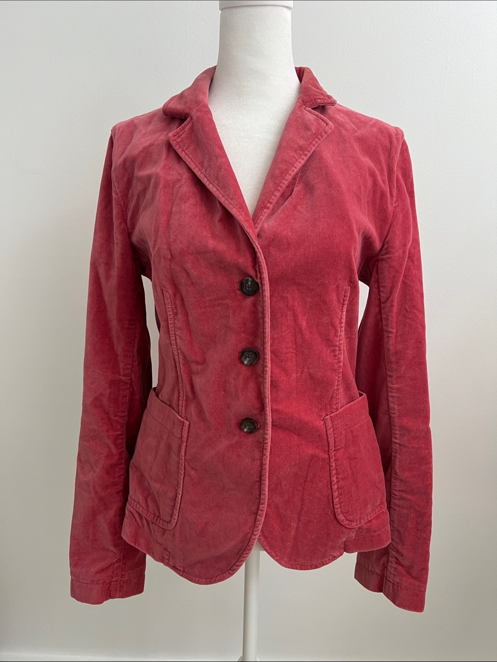 J. Crew Women's Pink Velvet Blazer